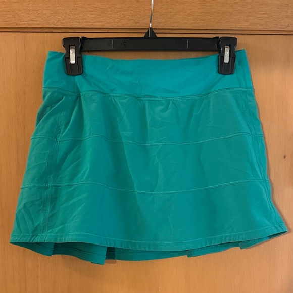 Lululemon Women’s Pace Rival Mid Rise Skirt Skort Teal Green Blue Size 4